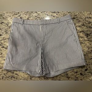 Banana Republic Striped Blue and White Shorts, size 6. Excellent condition